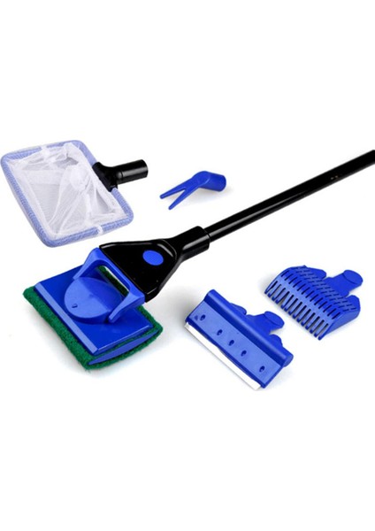 1 Takım Stili Akvaryum Temizlik Seti Balık Ağı Kepçe Sünger Fırça Cam Temizleyici- Turkish (Yurt Dışından) fiyatları