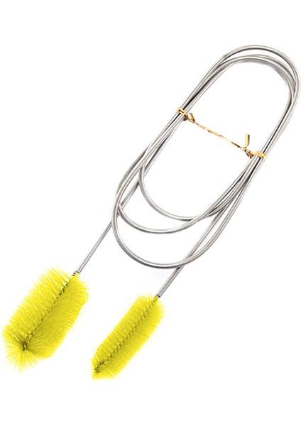 Mavi Stil 200CM Hava Tüpü Çift Uçlu Hortum Naylon Akvaryum Su Filtresi Temizleme Fırçası Paslanmaz Çelik Esnek Çok Fonksiyonlu cm (Yurt Dışından)