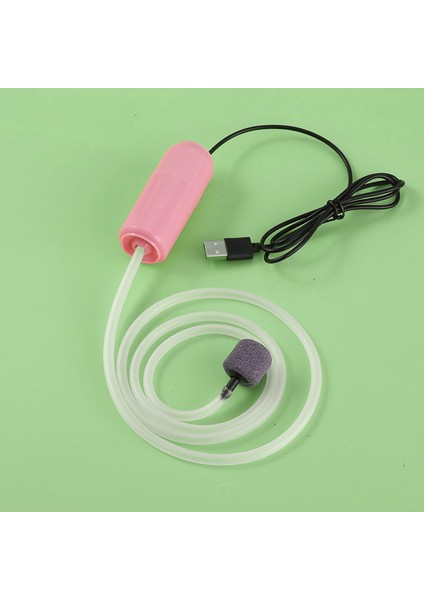 Küçük Baloncuklar Pembe Tarzı Akvaryum Oksijen Hava Pompası Balık Tankı USB Sessiz Hava Kompresörü Aeratör Taşınabilir Mini Küçük Oksijenator Akvaryum Aksesuarları 5V 1W (Yurt Dışından)