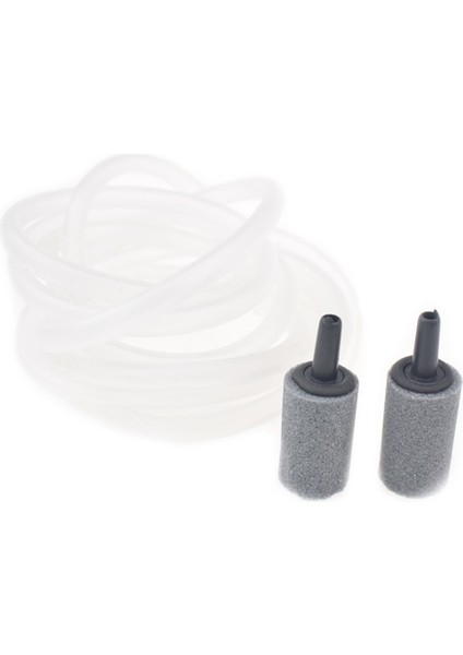 Hortum ve 2 Hava Taşı Stili Ultra Sessiz Akvaryum Hava Pompası Balık Tankı Kompresör Tek Çift Çıkış Oksijen Pompaları Akvaryumlar Su Ürünleri Aksesuarları (Yurt Dışından)