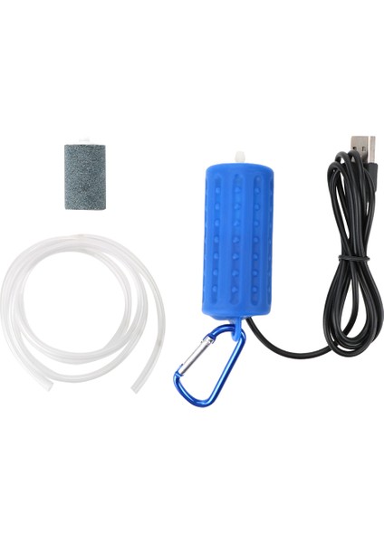 Lacivert Tarzı Mini USB Akvaryum Kompresörü Balık Tankı Oksijen Hava Pompası Sucul Terraryum Filtresiz Sessiz Enerji Tasarruflu Balık Tankı Aksesuarları (Yurt Dışından)