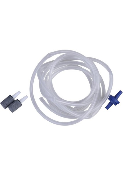 Beyaz Stil 2 Metre Oksijen Borusu Akvaryum Balık Tankı Hortumu Kabarcık Salımı Hava Taşları ve Hava Vanaları ile Akvaryumlar Hava Pompası Için (Yurt Dışından)