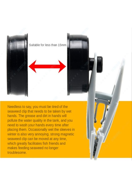 Siyah Stil M Beden Vastocean Balık Tankı Güçlü Manyetik Yosun Klipsi Deniz Yosunu Klipsi Sebze Klipsi Akvaryum Malzemeleri (Yurt Dışından) fırsatları