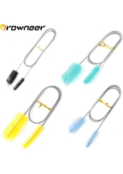 Sarı Stil 45CM 4 Boyut Yüksek Yoğunluklu Kıllarla Çift Başlı Temizlik Fırçası Hassas Spiral Paslanmaz Olmayan Akvaryum Balık Tankı Tüp Yıkama Aracı (Yurt Dışından) indirimleri