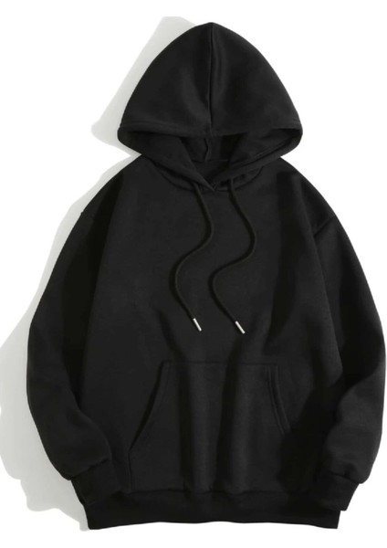 Siyah Kaplan Anime Baskılı Kapşonlu Oversize Sweatshirt fiyatları