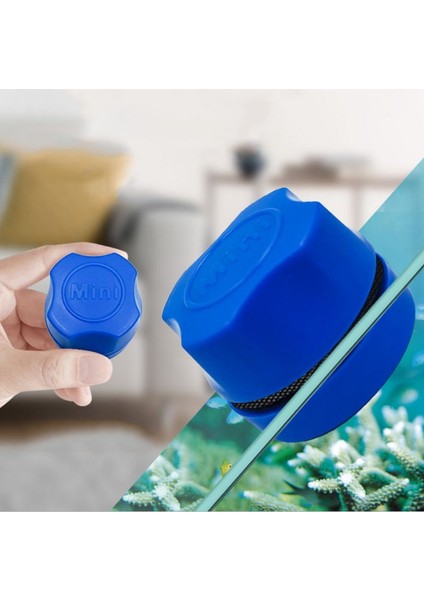 Beyaz Stil Mini Akvaryum Balık Tankı Manyetik Çift Taraflı Temiz Fırça Yosun Eğrisi Kazıyıcı Cam Pencere Temizleme Araçları C42 (Yurt Dışından) modelleri
