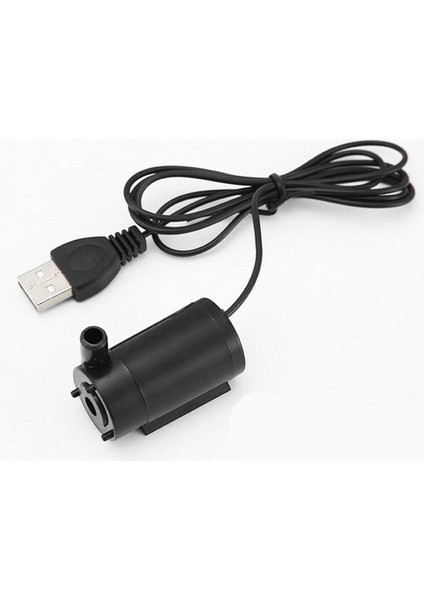 Siyah Stil 5V USB Dc Düşük Gürültülü Fırçasız Motorlu 120LH Akvaryum Balık Tankı Elektrikli Pompa Daldırma Pompası Sessiz Bir Metre Hat (Yurt Dışından)