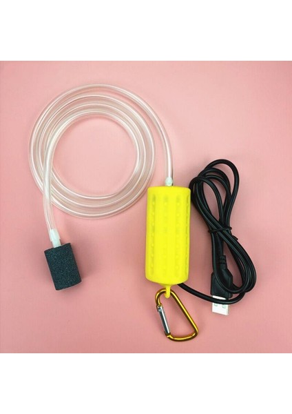 Siyah Stil Taşınabilir Mini USB Akvaryum Balık Tankı Oksijen Hava Pompası Sessiz Enerji Tasarrufu Malzemeleri Suda Yaşam Akvaryum Balık Tankı Aksesuarları (Yurt Dışından)
