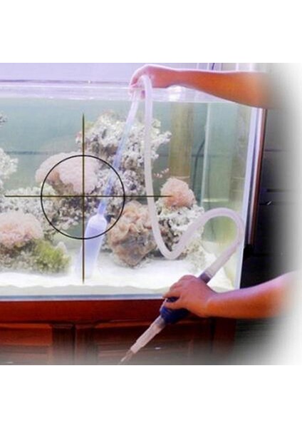 Beyaz Stil Balık Tankı Için Akvaryum Temizleyici Bakım Çakıl Emici Su Değişim Pompası Filtre (Yurt Dışından) fırsatları