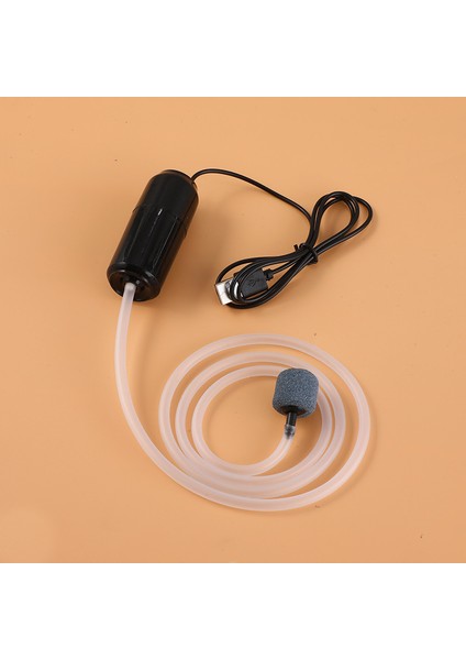 Siyah S Tarzı Mini Akvaryum Oksijen Hava Pompası USB Sessiz Küçük Havalandırma Pompası Taşınabilir Balık Tankı Oksijenator Akvaryum Aksesuarları Balık Hava Pompası (Yurt Dışından)
