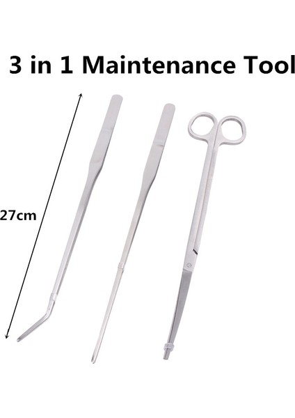 3'ü 1 Arada Stil Akvaryum Maşası Veya Temizleyici Veya Temizlik Aracı Depolama Tutucu Balık Tankı Su Bitkisi Aracı Akvaryum Aksesuarları (Yurt Dışından) modelleri