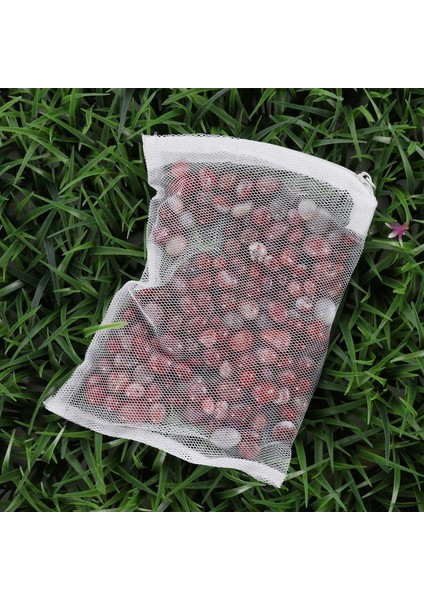 Beyaz Stil 15X20CM Yeni Akvaryum Filtre Torbası Naylon Medya Filesi Plastik Fermuarlı Yeniden Kullanılabilir Balık Tankı Biyo Toplar Kömür cm (Yurt Dışından) modelleri