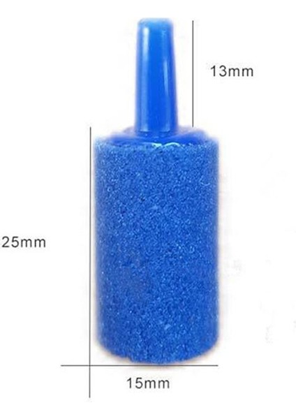 Mavi Stil 4.8x1.5x1.5cm Balık Tankı Pompa Hidroponikler Için Akvaryum Hava Taşı Mineral Kabarcık Difüzörü Airstones Difüzörü (Yurt Dışından) fırsatları