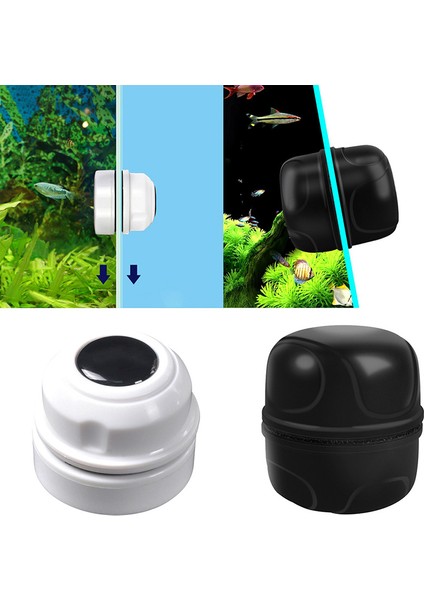4x4.8cm Stili Mini Yuvarlak Manyetik Akvaryum Balık Tankı Cam Yosun Temizleyici Süpürge Yüzen Temiz Fırça (Yurt Dışından) fiyatları