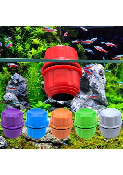 Mavi-Cam Fırça Stili Petcloud Akvaryum Balık Tankı Manyetik Fırça Cam Yosun Temizleyici Temizleyici Eğri Sünger Akvaryum Temizleme Araçları (Yurt Dışından) fiyatları