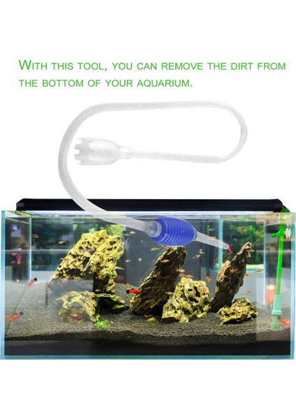 Mavi Stil Akvaryum Çakıl Temizleyici Vakum El Pompası Filtre Nozulu Balık Tankı Su Değiştirici Hava Pompası Temizlik Aksesuarları (Yurt Dışından) fiyatları