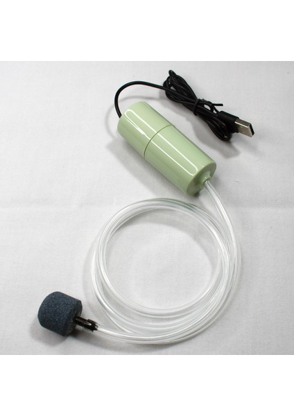 Yeşil Stil Akvaryum USB Hava Pompası Taşınabilir Ultra Sessiz Mini Hava Kompresörü Asma Toka Oksijen Taşı Hava Tüpü Balıkçılık Için (Yurt Dışından)