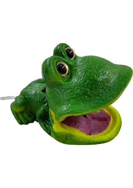 Kurbağa Tarzı Reçine Mini Sevimli Kurbağa/timsah Modeli Akvaryum Balık Tankı Oksijen Pompası Hava Balon Taşı Süs Dekorasyon (Yurt Dışından) modelleri