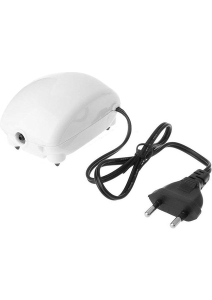 Hava Pompası Tarzı 110V Ab Fişi Nıcrew Akvaryum Hava Pompası Balık Tankı Mini Kompresör Tek Çıkışlı Kontrol Vanası Tüp Su Ürünleri 110V 220V 2.5W (Yurt Dışından)
