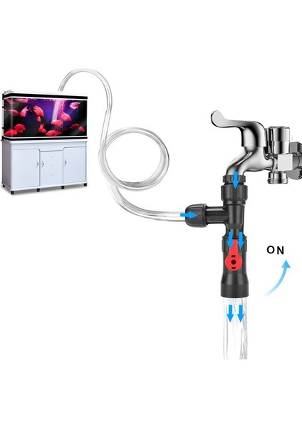 Siyah Stil Balık Tankı Plastik Su Değiştirme Pompası Musluk Tipi Su Değiştirme Balık Tankı Temizleme Plastik (Yurt Dışından) fiyatları