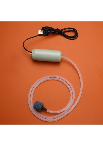 Yeşil Stil S Beden Mini Taşınabilir Mini USB Akvaryum Balık Tankı Oksijen Hava Pompası Sessiz Enerji Tasarrufu Kompresör Akvaryum Terraryum Balık Tankı Aksesuarı (Yurt Dışından)