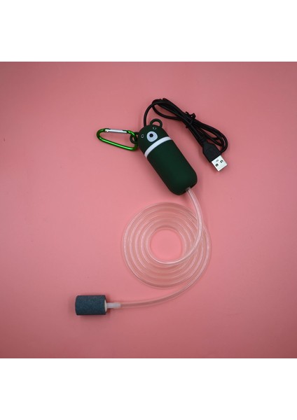 01 Koyu Yeşil Stil Sıcak Satış Akvaryum Balık Tankı Taşınabilir USB Mini Oksijen Hava Pompası Sessiz Enerji Tasarruflu Malzemeler Akvaryum Hava Pompası Pet Malzemeleri (Yurt Dışından)