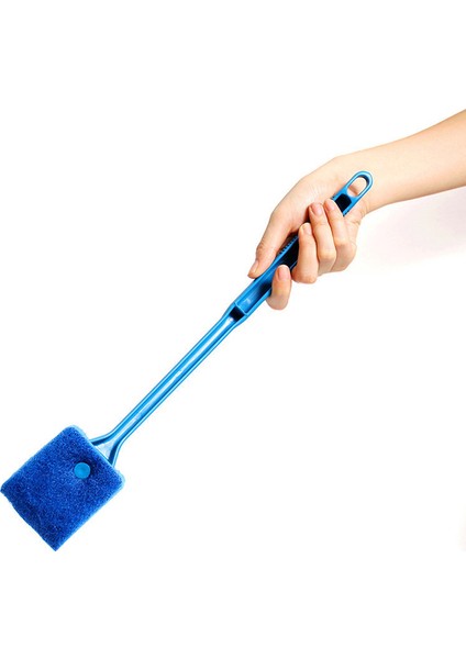 Mavi Stil Yüksek Akvaryum Balık Tankı Cam Bitki Temizleme Fırçaları Yüzen Temizleme Pencere Yosun Kazıyıcı Sünger Aksesuarları Araçları (Yurt Dışından)