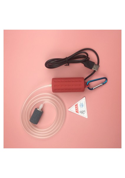 Kırmızı Stil Nıcrew Akvaryum Hava Pompası Oksijen Pompası Kontrol Vanası Taşınabilir Mini USB Sessiz Enerji Tasarruflu Pompası Balık Tankı Akvaryum Aksesuarları (Yurt Dışından)