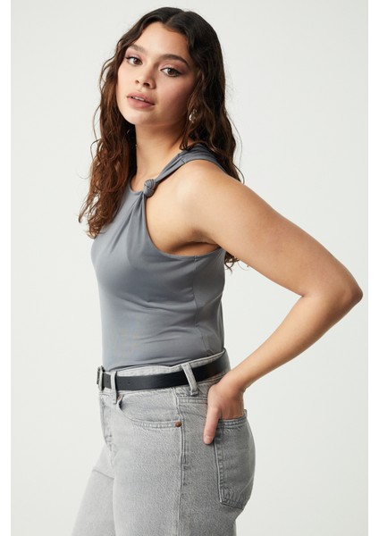 Katerbb Kadın Büyük Beden Gri Büyük Beden Bluz indirimleri