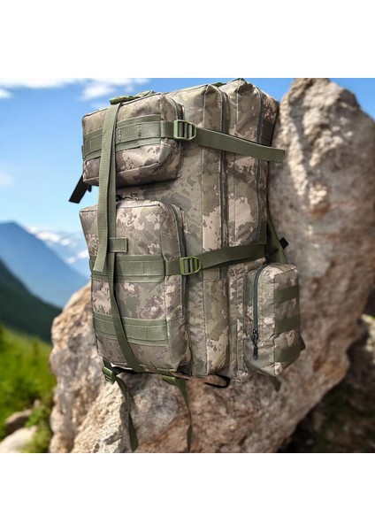75+5 Lt Su Geçirmez Destekli Outdoor Trekking Spor Dağcı Sırt Çantası