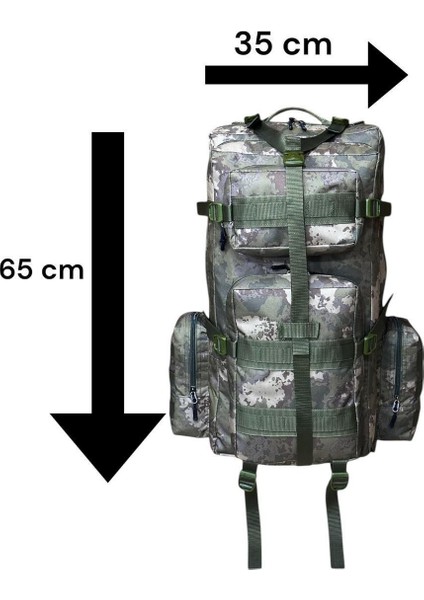 75+5 Lt Su Geçirmez Destekli Outdoor Trekking Spor Dağcı Sırt Çantası