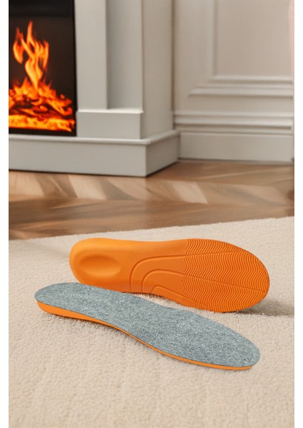 Keçe Tabanlık Rahat Yumuşak Ortopedik Tabanlık Rahat Tabanlık Ayakkabı Tabanlığı Topuk Destekli Iç Tabanlık Siyah modelleri