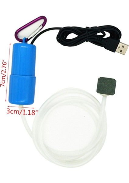 Mavi Stil 2022 Yeni Taşınabilir Mini USB Akvaryum Balık Tankı Oksijen Hava Pompası Sessiz Enerji Tasarrufu Kompresör (Yurt Dışından) indirimleri