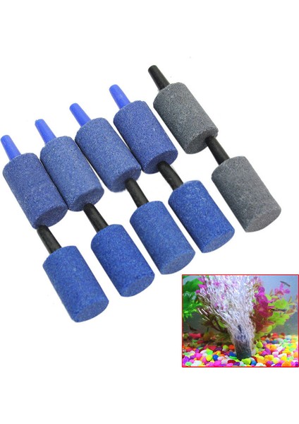 Siyah Stil Silindir Şekilli Hava Taşı Maden Kabarcık Difüzörü Serbest Bırakma Balık Tankı Hava Taşı Oksijen Için Akvaryum Pompası Hidroponik Aksesuarları (Yurt Dışından) fiyatları