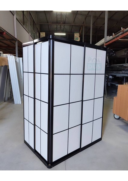 Teknesiz Duşakabin Mika Plastik Camlı Karolaj Desenli