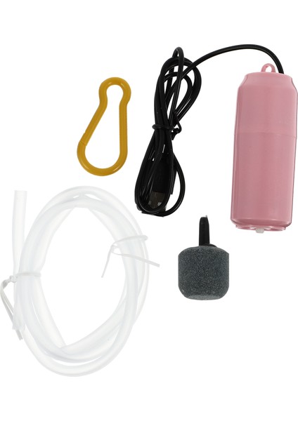 Pembe Tarzı Mini Akvaryum Oksijen Hava Pompası Balık Tankı USB Sessiz Hava Kompresörü Aeratör Taşınabilir Mini Küçük Oksijenleyici Akvaryum Aksesuarları (Yurt Dışından)