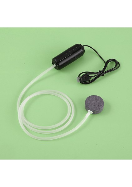 Daha Fazla Baloncuk Siyah Stil Akvaryum Oksijen Hava Pompası Balık Tankı USB Sessiz Hava Kompresörü Aeratör Taşınabilir Mini Küçük Oksijenator Akvaryum Aksesuarları 5V 1W (Yurt Dışından)