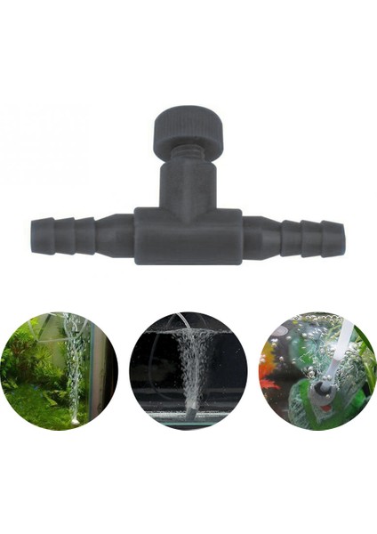 Siyah Stil 10 Parça Akvaryum Balık Tankı Hava Hattı Akış Kontrol Regülatörü Vana Anahtarı Oksijenli Pompa Valfi Için 4mm Hava Hattı Borusu (Yurt Dışından) fırsatları