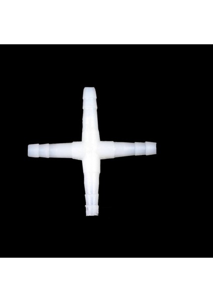 Dört Yol Stili Çap 4mm 4mm Akvaryum Balık Tankı Hava Pompası Bağlantı T Şekilli Bağlantı Kontrol Valfi Hava Boru Aksesuarları Plastik (Yurt Dışından)