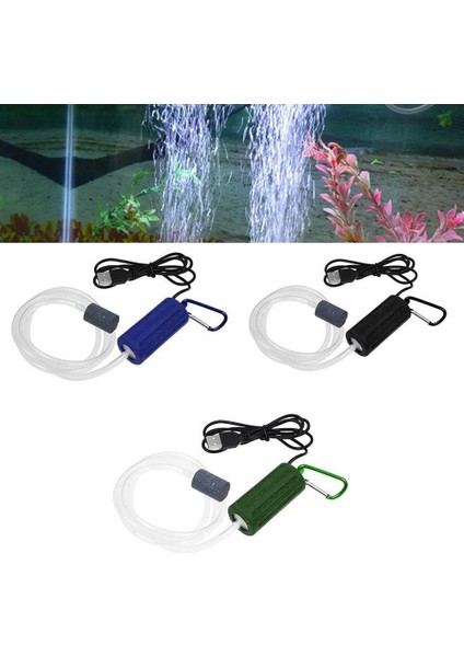 Mavi Stil Mini USB Akvaryum Balık Tankı Oksijen Hava Pompası Taşınabilir Sessiz Enerji Tasarruflu Malzemeler Su Ürünleri Terraryum Balık Tankı Aksesuarları (Yurt Dışından) fiyatları