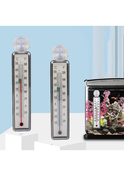 Kırmızı Stil Akvaryum Termometre Anti-Çarpışma Su Sıcaklık Ölçüm Aracı Emici Bardak Akvaryum Aksesuarları (Yurt Dışından) fiyatları