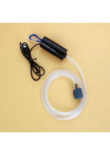 Siyah Stil 5V 1W Akvaryum Oksijen Hava Pompası Balık Tankı USB Sessiz Hava Kompresörü Taşınabilir Mini Balıkçılık Oksijen Jeneratörü Ev Akvaryum Aksesuarları (Yurt Dışından)