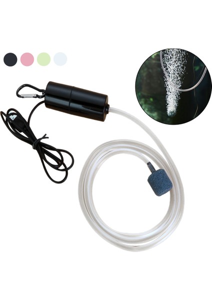Siyah Stil Akvaryum Balık Tankı USB Oksijen Hava Pompası Sessiz Enerji Tasarrufu Malzemeler Taşınabilir Mini Sucul Teraryum Balık Tankı Aksesuarları (Yurt Dışından) fiyatları