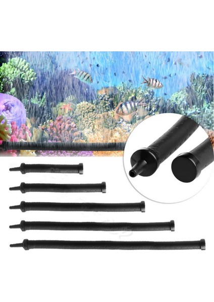 Siyah Stil 75CM Çift Kafa Akvaryum Için Esnek Balık Tankı Denizaltı Hava Perdesi Kabarcık Tüpü 20CM 30CM 45CM 60CM 75CM Dayanıklı Oksijen Kabarcık Tüpü (Yurt Dışından) fiyatları