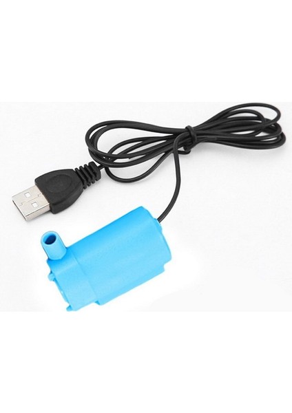 Mavi Stil 5V USB Dc Düşük Gürültülü Fırçasız Motorlu 120LH Akvaryum Balık Tankı Elektrikli Pompa Daldırma Pompası Sessiz Bir Metre Hat (Yurt Dışından)