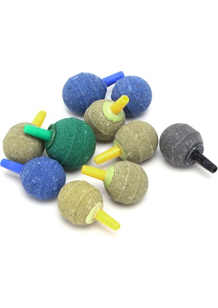 Rastgele Renk Stili Tek Boyut Akvaryum Havuz Silindir Kabarcık Hava Taşı Balık Tankı Havalandırma Aeratör Difüzör -W2 10 (Yurt Dışından)