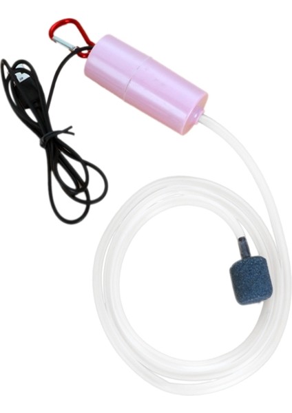 Yeşil Stil Akvaryum Hava Pompası 1W Ultra-Sessiz Balık Tankı Kabarcık Hava Pompası Taşlı Mini USB Şarjlı Oksijen Verici Taşınabilir (Yurt Dışından)