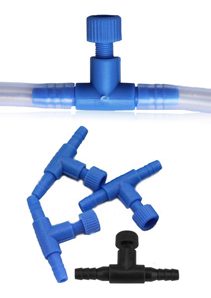 Mavi Stil Akvaryum Hava Hortumu Boru Tüpü Ayarlanabilir Bağlayıcı Pompa Akış Kontrol Anahtar Hortum Hortum Solunum Tüpü Su Akvaryum Hava Hattı Şişesi Tapası- (Yurt Dışından) fiyatları