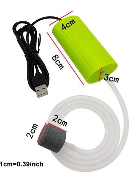 Bl Tarzı D08D Ultra Sessiz Akvaryum Hava Pompası Mini USB Balık Tankı Aeratör Pompası Taşınabilir Balık Tutma Için Baloncu ile (Yurt Dışından) modelleri