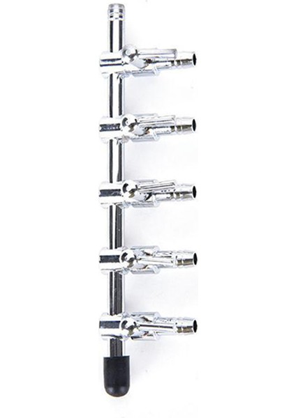 A5 Stili Akvaryum Hava Valfi Akvaryum Hava Borusu Paslanmaz Çelik Distribütör Metal Hava Hacmi Kontrol Valfi Akvaryum Oksijen Pompası (Yurt Dışından)